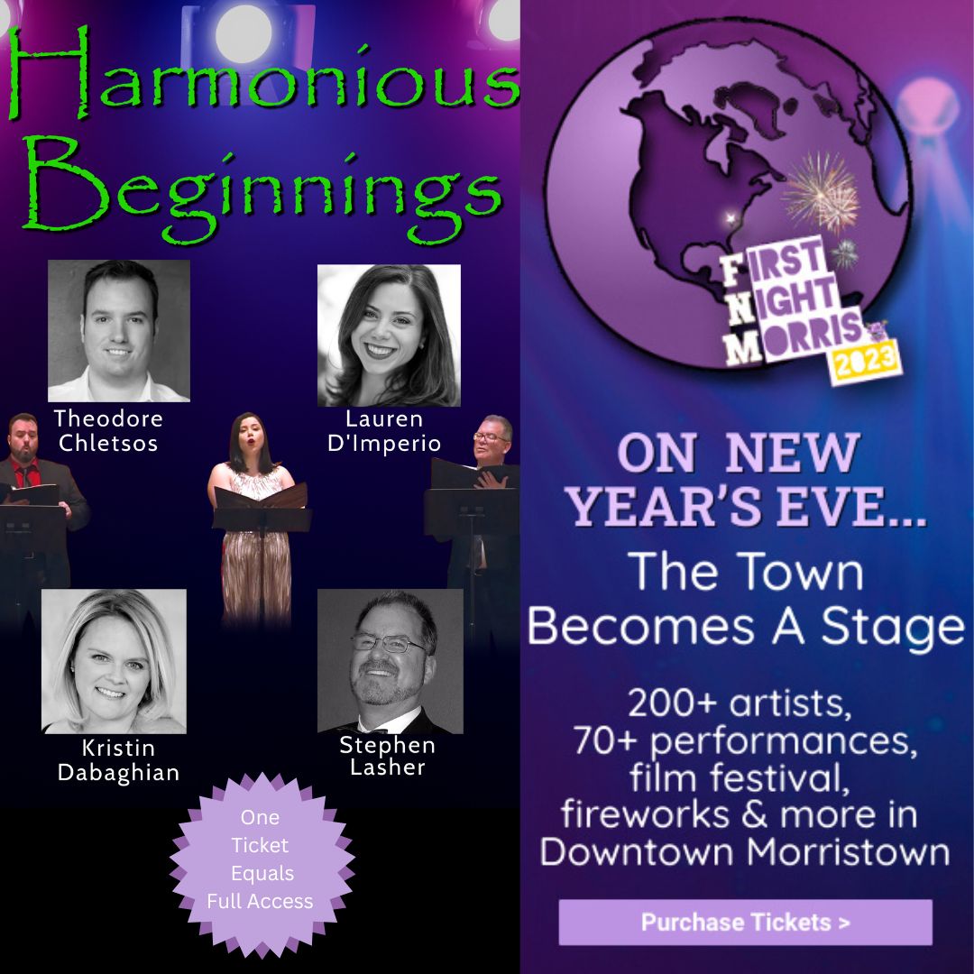Harmonious Beginnings: Vocal Trio Performing Live at First Night Morris County