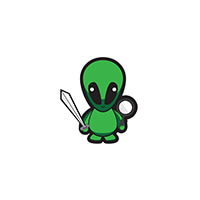 green ninja alien logo