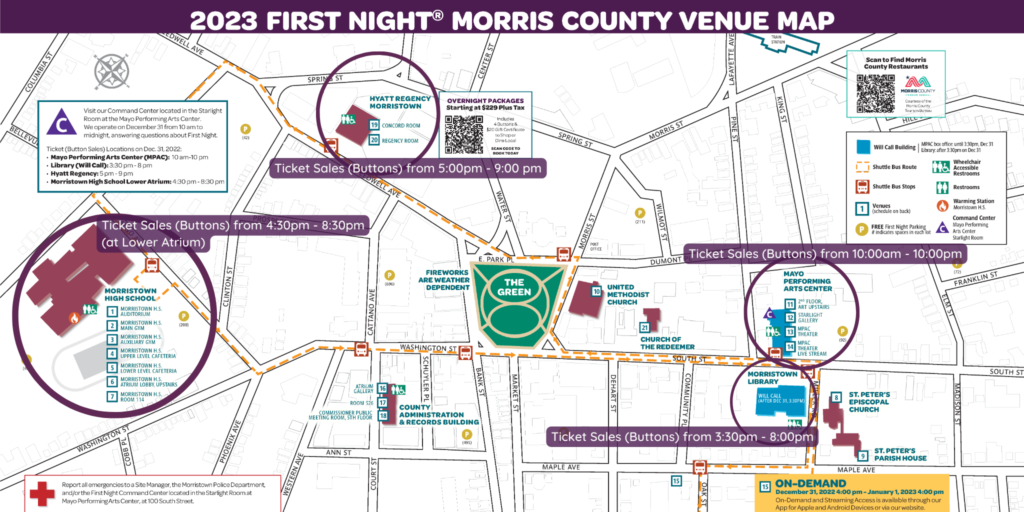 First Night Morris County Buy Now NYEve Downtown Morristown