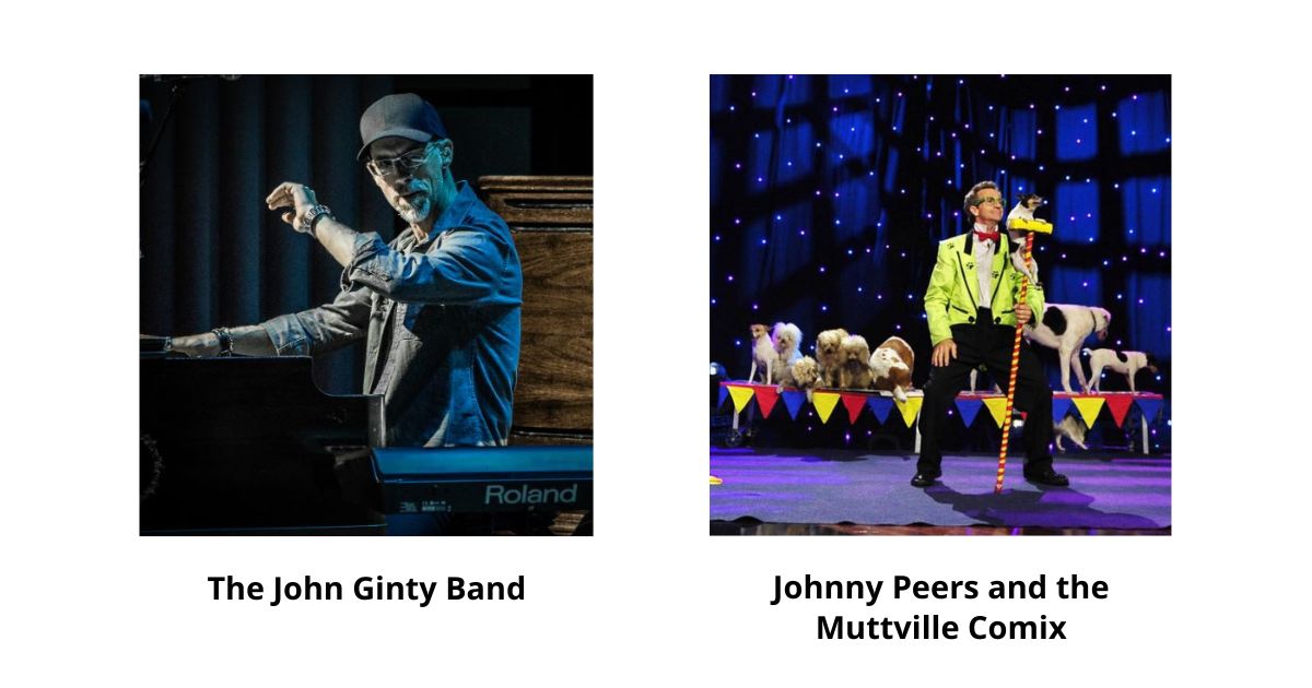 The John Ginty Band and Johnny Peers and the Muttville Comix at the Mayo Performing Arts Center