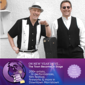 Grover Kemble and Bob Marks at First Night Morris County, December 31st, NJ