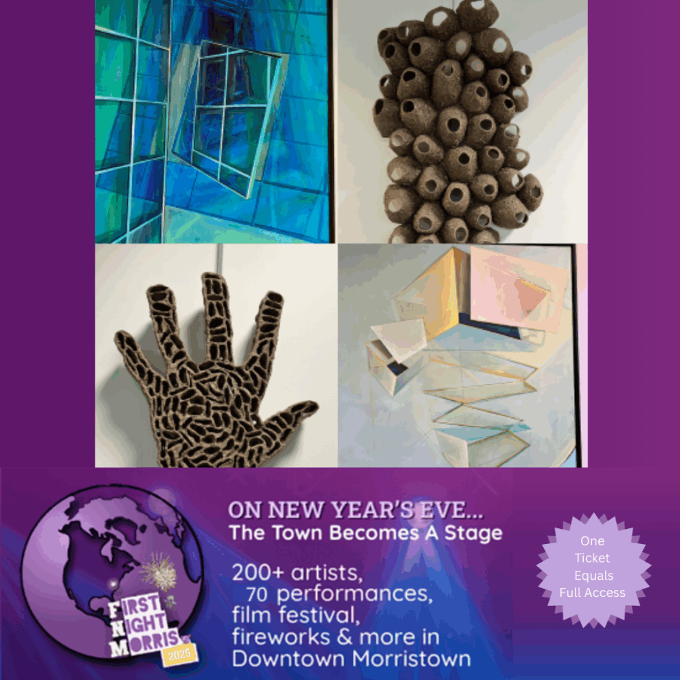 Atrium Gallery Exhibit: Artistic Facets at First Night Morris County, December 31st 2024, NJ Atrium Gallery Exhibit: Artistic Facets at First Night Morris County, December 31st 2024, NJ