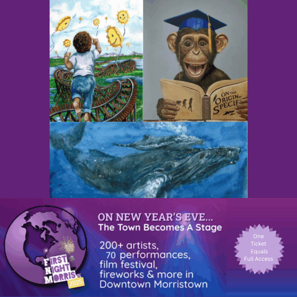 All Evening Upstairs Art Gallery: Artistic Journeys at First Night Morris County, December 31st 2024, NJ All Evening Upstairs Art Gallery: Artistic Journeys at First Night Morris County, December 31st 2024, NJ