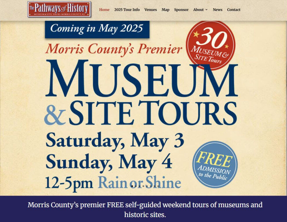 Discover Morris County’s Past at the 16th Annual Pathways of History Tour Discover Morris County’s Past at the 16th Annual Pathways of History Tour