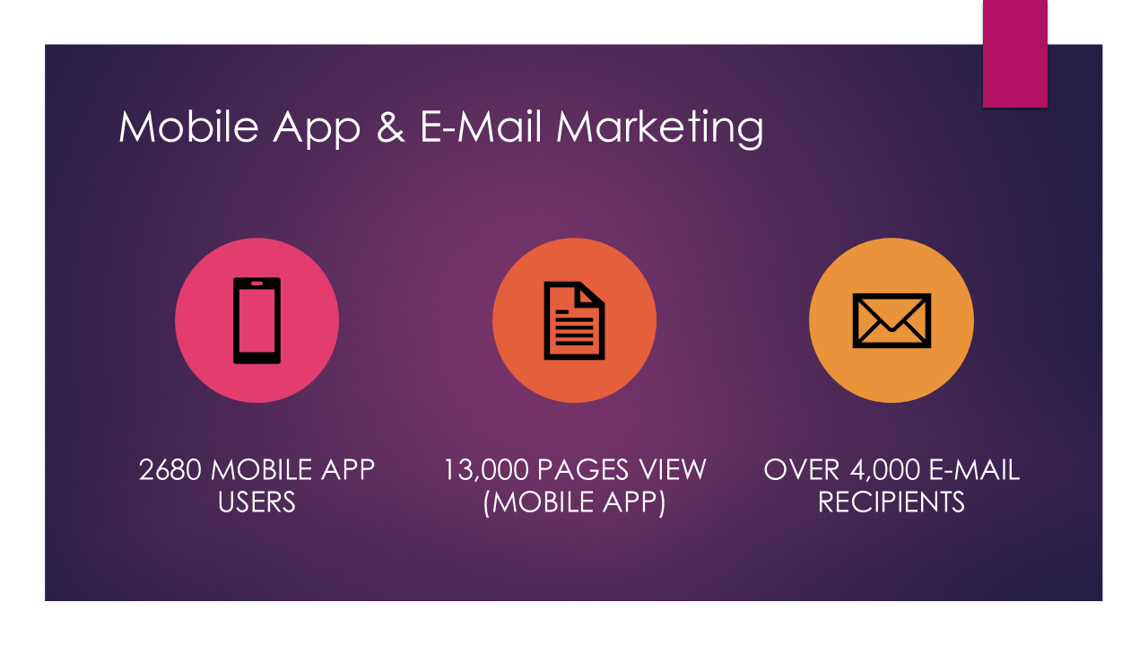 Sponsor First Night Morris County, Mobile App & E-Mail