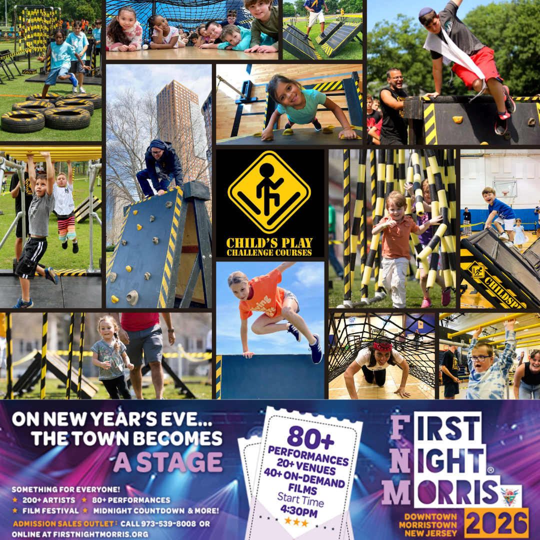 Child's Play Challenge Courses at First Night Morris County, December 31, 2025
